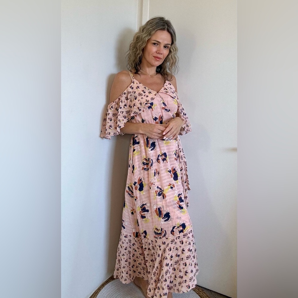 Tanya Taylor Amylia Dress in Rose Multi